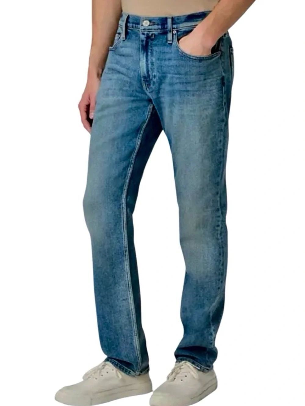 Paige Federal Slim Straight Jeans in Blue Wash Men’s 32